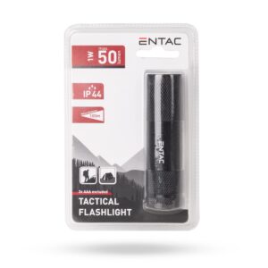 Entac Elemlámpa 1W 9LED ALU Fekete 3xAAA nt. | BR (SKU:EFL-9L-1W-B) Elemlámpa