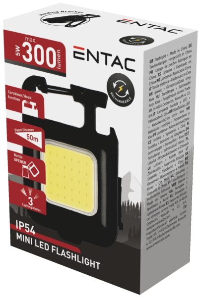 Entac Mini Kocka Kulcstartós Újratölthető 200mAh Elemlámpa 5db/kínáló | BR (SKU:EFL-CUBE) Zseblámpák