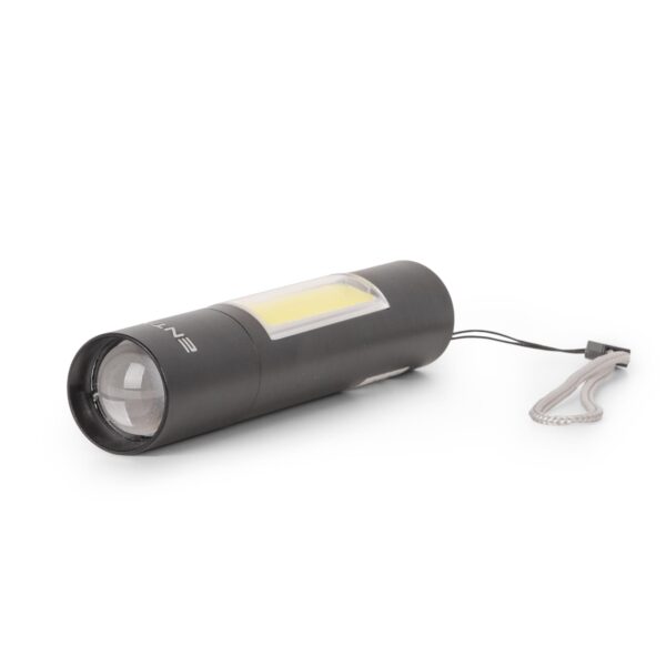 Entac Elemlámpa Újratölthető 3W 1200mAh (PowerBank funkció) csuklópánttal *Sérült Csomagolás* | BR (SKU:EFL-MR1200-XPE-ALU-SCS) Zseblámpák