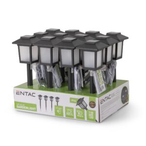 Entac Kerti Szolár Lámpa, Kerítésvilágítás, 110mm, 1db WW Filament LED | BR (SKU:EGSL-P1FILA-11-FL-PIR)