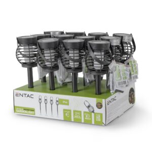 Entac Kerti Szolár Lámpa Láng Effekttel, 500mm, 36db WW SMD LED, 12db/kínáló | BR (SKU:EGSL-P36LF-50) Formák