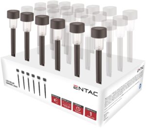 Entac Kerti Szolár Lámpa 310mm Műanyag 1 LED 24/kínáló | BR (SKU:EGSL-P1LC31-PDQ) Műanyagházas egyszerű