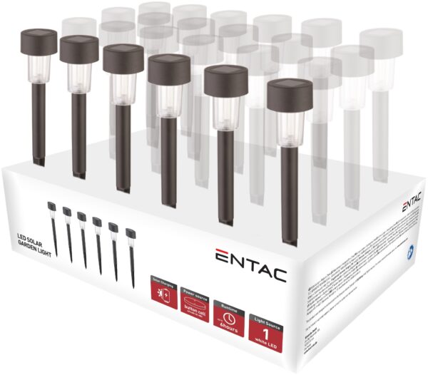 Entac Kerti Szolár Lámpa 310mm Műanyag 1 LED 24/kínáló | BR (SKU:EGSL-P1LC31-PDQ) Szolár lámpák Entac Kerti Szolár Lámpa 310mm Műanyag 1 LED 24/kínáló | BR (SKU:EGSL-P1LC31-PDQ) Szolár lámpák