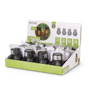 Entac Kerti Szolár Lámpa Láng Effekttel, Függő Lámpás, 6db WW SMD LED, 12db/kínáló | BR (SKU:EGSL-P1LF-H) Formák