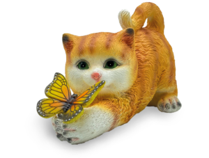 Entac Kerti Szolár Lámpa Cica, 150mm 1db LED | BR (SKU:EGSL-P1LWW-15-CBF) Formák