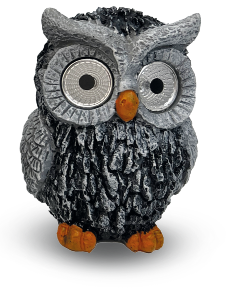 Entac Kerti Szolár Lámpa, Bagoly, 185mm, 2db WW SMD LED | BR (SKU:EGSL-P2LWW-18-OWL) Formák