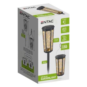 Entac Kerti Szolár Leszúrható Lámpa , 470mm, 50db WW Micro LED | BR (SKU:EGSL-P50LWW-47) Műanyagházas egyszerű