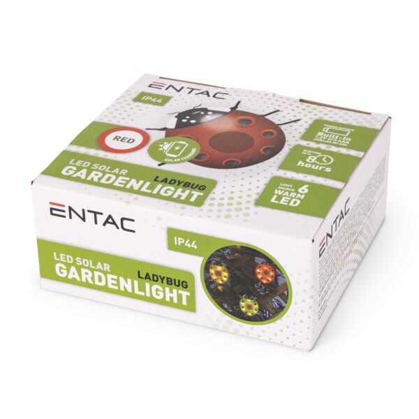 Entac Kerti Szolár Lámpa Katicabogár, 14.5x12x6cm, 6db SMD LED, piros | BR (SKU:EGSL-P6LWW-LB-R) Formák