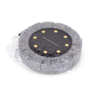 Entac Kerti Szolár Talajlámpa, 12db WW SMD LED, Kőhatású | BR (SKU:EGSL-P8LGR-S) Formák