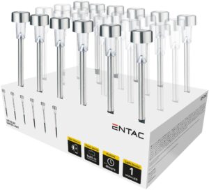 Entac Kerti Szolár Lámpa 360mm Rozsdamentes acél 1 LED 24/kínáló | BR (SKU:EGSL-SS1LT40-PDQ) Fémházas egyszerű Entac Kerti Szolár Lámpa 360mm Rozsdamentes acél 1 LED 24/kínáló | BR (SKU:EGSL-SS1LT40-PDQ) Fémházas egyszerű
