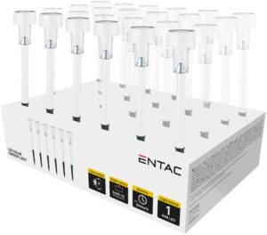 Entac Kerti Szolár Lámpa 360mm Rozsdamentes acél Fehér 1 LED 24/kínáló | BR (SKU:EGSL-SS1LC36-W-PDQ) Fémházas egyszerű