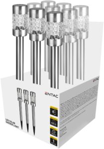 Entac Kerti Szolár Lámpa 57cm Rozsdamentes acél Mozaik Üveg 1 LED 9/kínáló | BR (SKU:EGSL-SS1LC57) Fémházas egyszerű Entac Kerti Szolár Lámpa 57cm Rozsdamentes acél Mozaik Üveg 1 LED 9/kínáló | BR (SKU:EGSL-SS1LC57) Fémházas egyszerű