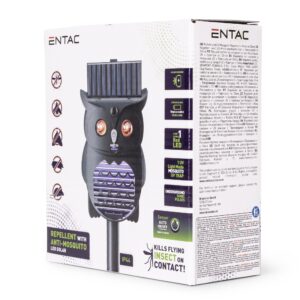 Entac Kerti Szolár Ultrahangos Kártevő és Rágcsáló Riasztó és UV-s Szúnyogirtó | BR (SKU:EGSR-US-MC-12M-S) Kártevő és rágcsáló riasztó