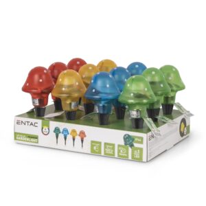 Entac Kerti Leszúrható Szolár Lámpa, Gomba, 235mm, 4 színben, 12db/kínáló | BR (SKU:EGSS-4MUSH-23.5) Formák