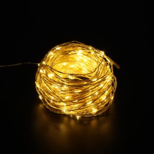 Entac Kerti Szolár Fényfüzér, 9.9m +3m 100db WW LED | BR (SKU:EGSS-P100LWW) Műanyagházas egyszerű