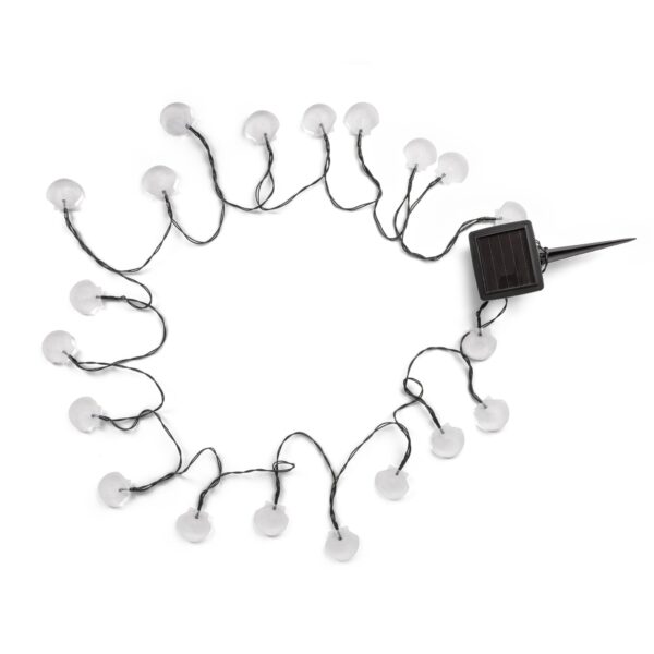 Entac Kerti Szolár, Kagyló forma, 5,8m zsinór, 20db WW LED | BR (SKU:EGSS-P20LWW-5.8-S) Formák