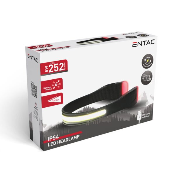 Entac Fejlámpa (fejpántlámpa) Akkumulátoros Szenzoros C-LED + Piros fény, fekete | BR (SKU:EHL-RE-2LED-C-LED) Fejlámpa Entac Fejlámpa (fejpántlámpa) Akkumulátoros Szenzoros C-LED + Piros fény, fekete | BR (SKU:EHL-RE-2LED-C-LED) Fejlámpa