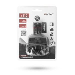 Entac Fejlámpa Fókuszálható 1W Plasztik | BR (SKU:EHL-ZOOM-1W-PL) Fejlámpa