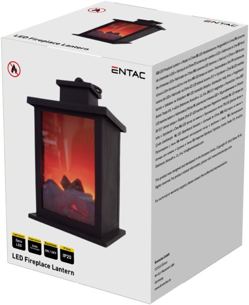 Entac LED Lámpa Kandalló Láng Imitációval 17cm 3xAA nt. | BR (SKU:ELFL17H) Világítás