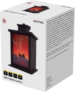 Entac LED Lámpa Kandalló Láng Imitációval 17cm 3xAA nt. | BR (SKU:ELFL17H) Kandalló