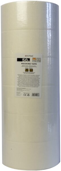 Entac Maszkolószalag 0.14x50mm Fehér 50m | BR (SKU:EMT5050W) Ragasztó- és javítószalagok