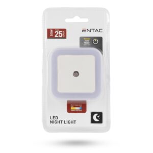 Entac Éjjeli Fény 0.5W Négyzetes CW Fehér | BR (SKU:ENL-RS-0.5W-DS) Éjjeli fény