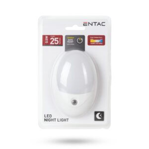 Entac Éjjeli Fény 0.5W Ovális CW Fehér | BR (SKU:ENL-O-0.5W-DS) Éjjeli fény