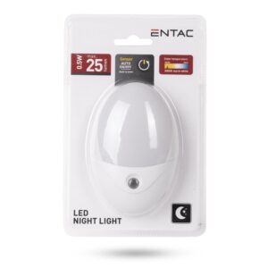 Entac Éjjeli Fény 0.5W Ovális WW Fehér | BR (SKU:ENL-O-0.5W-DSWW) Éjjeli fény
