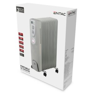 Entac Olajradiátor 11 taggal 2500W Időzítővel | BR (SKU:EOH-11FIN2500-T) Fűtőtestek