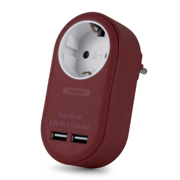 Entac Hálózati Adapter 1 Földelt Aljzat és 2 USB (össz. 2.1A) Burgundi vörös *Sérült Csomagolás* | BR (SKU:EPAG-1EE-2USB-BR-SCS) Hálózati töltők és adapterek Entac Hálózati Adapter 1 Földelt Aljzat és 2 USB (össz. 2.1A) Burgundi vörös *Sérült Csomagolás* | BR (SKU:EPAG-1EE-2USB-BR-SCS) Hálózati töltők és adapterek