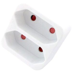 Entac Hálózati Adapter T Elosztó (2 Földelt) Vízszintes | BR (SKU:EPAG-T2EEH)