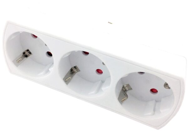 Entac Hálózati Adapter 3 Aljzat (3 Földelt) | BR (SKU:EPAG-3EE) Hálózati adapter