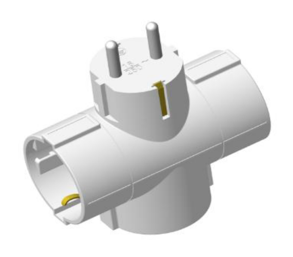 Entac Hálózati Adapter T Elosztó (3 Földelt) Vízszintes | BR (SKU:EPAG-T3EEH) Hálózati töltők és adapterek Entac Hálózati Adapter T Elosztó (3 Földelt) Vízszintes | BR (SKU:EPAG-T3EEH) Hálózati töltők és adapterek