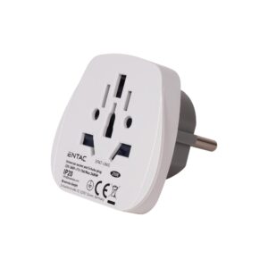 Entac Hálózati Utazó Adapter Univerzális Aljzat & Schuko Dugvillával | BR (SKU:EPAT-UNIG) Hálózati adapter