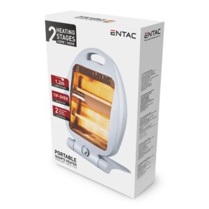 Entac Hordozható Quartz fűtőtest 400/800W N | BR (SKU:EPQH-0.8KW-N) Fűtőtestek