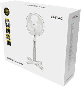 Entac Hordozható Álló Ventilátor 45W | BR (SKU:EPSF-45W) Ventilátor