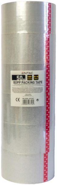 Entac Csomagoló szalag 0.045x50mm Áttetsző 50m | BR (SKU:EPT50T) Entac szalagok Entac Csomagoló szalag 0.045x50mm Áttetsző 50m | BR (SKU:EPT50T) Entac szalagok