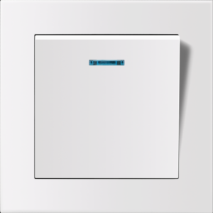 Entac 101 Arnold süllyeszthető fali kapcsoló visszajelző LED egypólusú Fehér | BR (SKU:ERWS11L-ARN-W) Kapcsoló