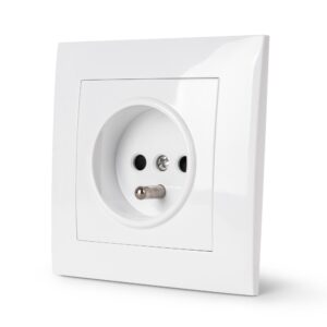 Entac Arnold süllyeszthető fali francia aljzat földelt Fehér | BR (SKU:ERWS1F-ARN-W) Aljzat