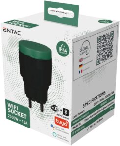 Entac Smart Hálózati Adapter 1x fogyasztásmérővel WIBLE | BR (SKU:ES-SSAPM-WIBLE) Hálózati adapter
