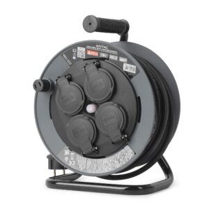 Entac French Type, IP20 Orange Single Socket extension Cord, 3G1.5, 20m, orange | BR (SKU:ESEF1-20-3G1.5-O-IP20) Francia