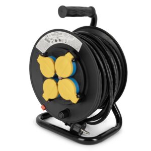 Entac Kábeldobos IP44 Hosszabbító 4 Foglalat 20m 3G1.5 | BR (SKU:ESCR44G4-20) IP44