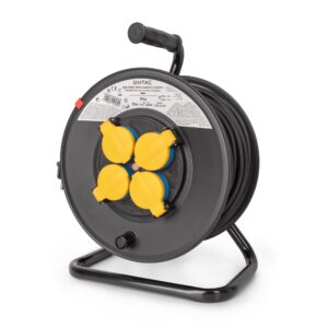 Entac Kábeldobos IP44 Hosszabbító 4 Foglalat 35m 3G1.5 | BR (SKU:ESCR44G4-35) IP44
