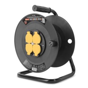 Entac Kábeldob 4 Foglalat IP44, Kábel nélkül max. 50m | BR (SKU:ESCR44G4-50-EXCL) IP20