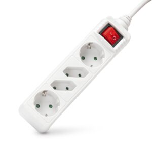 Entac M1 Elosztó 4 Foglalat Kapcsolóval 2x16A 2×2.5A 1,5m 3G1.5 | BR (SKU:ESE1.5G2X2-1.5-SW) Kapcsolós