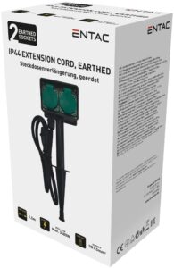 Entac O1S Leszúrható Kerti Elosztó 2 Foglalat 1.5m IP44 | BR (SKU:ESE1.5G2-1.5-IP44S) Kapcsoló nélküli