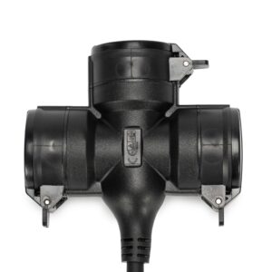 Entac O1 Elosztó 3 Foglalat 0.5m IP44 | BR (SKU:ESE1.5G3-0.5-IP44) Kapcsoló nélküli