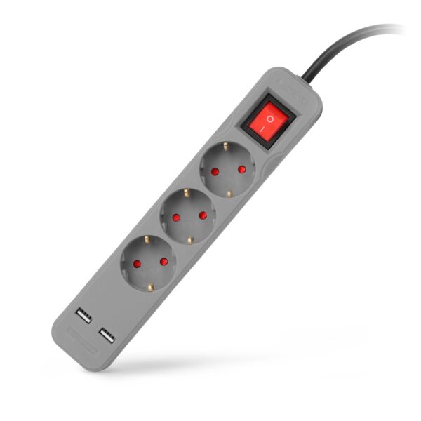 Entac S1 Elosztó 3 Foglalat Kapcsolóval 1,5m 3G1.5 2 USB Szürke *Sérült Csomagolás* | BR (SKU:ESE1.5G3-1.5-SW-USB-GR-SCS) Elosztók Entac S1 Elosztó 3 Foglalat Kapcsolóval 1,5m 3G1.5 2 USB Szürke *Sérült Csomagolás* | BR (SKU:ESE1.5G3-1.5-SW-USB-GR-SCS) Elosztók