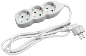 Entac S1 Elosztó 3 Foglalat 1,5m 3G1.5 | BR (SKU:ESE1.5G3-1.5) Kapcsoló nélküli