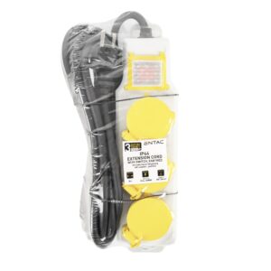 Entac O1 Elosztó 3 Foglalat Kapcsolóval IP44 5m 3G1.5 | BR (SKU:ESE1.5G3-5-SW-IP44) Kapcsolós